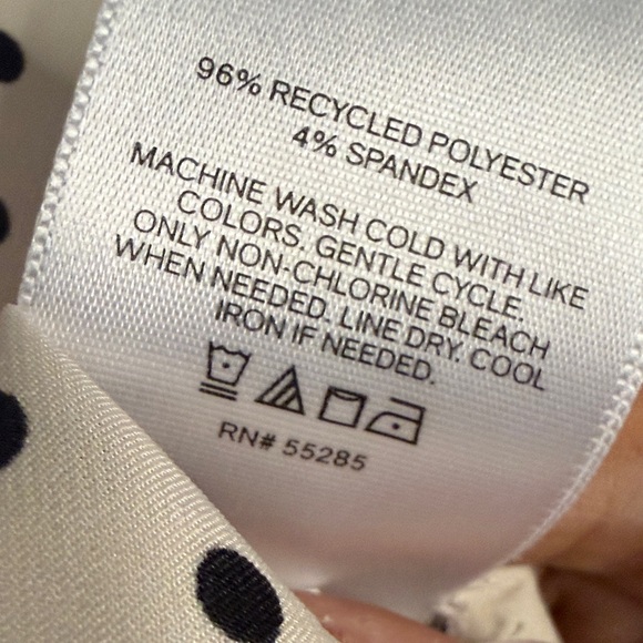 Express Portofino Black and Cream Polka Dot Blouse size S - Picture 8 of 8